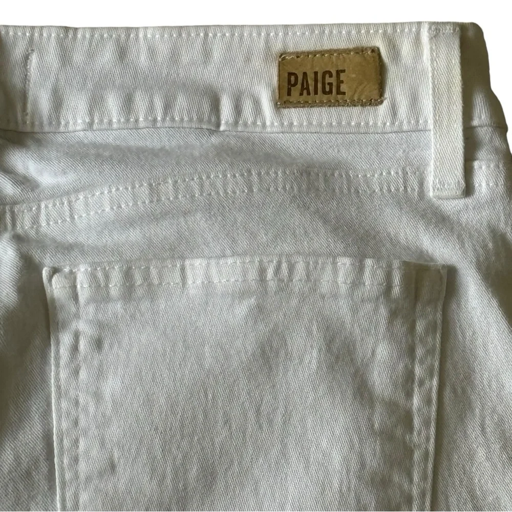 EUC PAIGE Verdugo Ankle Skinny Style DNM656 Optic White Size 6 - Picture 10 of 14